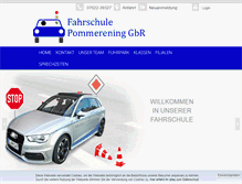 Tablet Screenshot of fahrschule-pommi-theorie.de